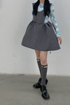 SHUSHUTONG open back dress aw21dr07 gray